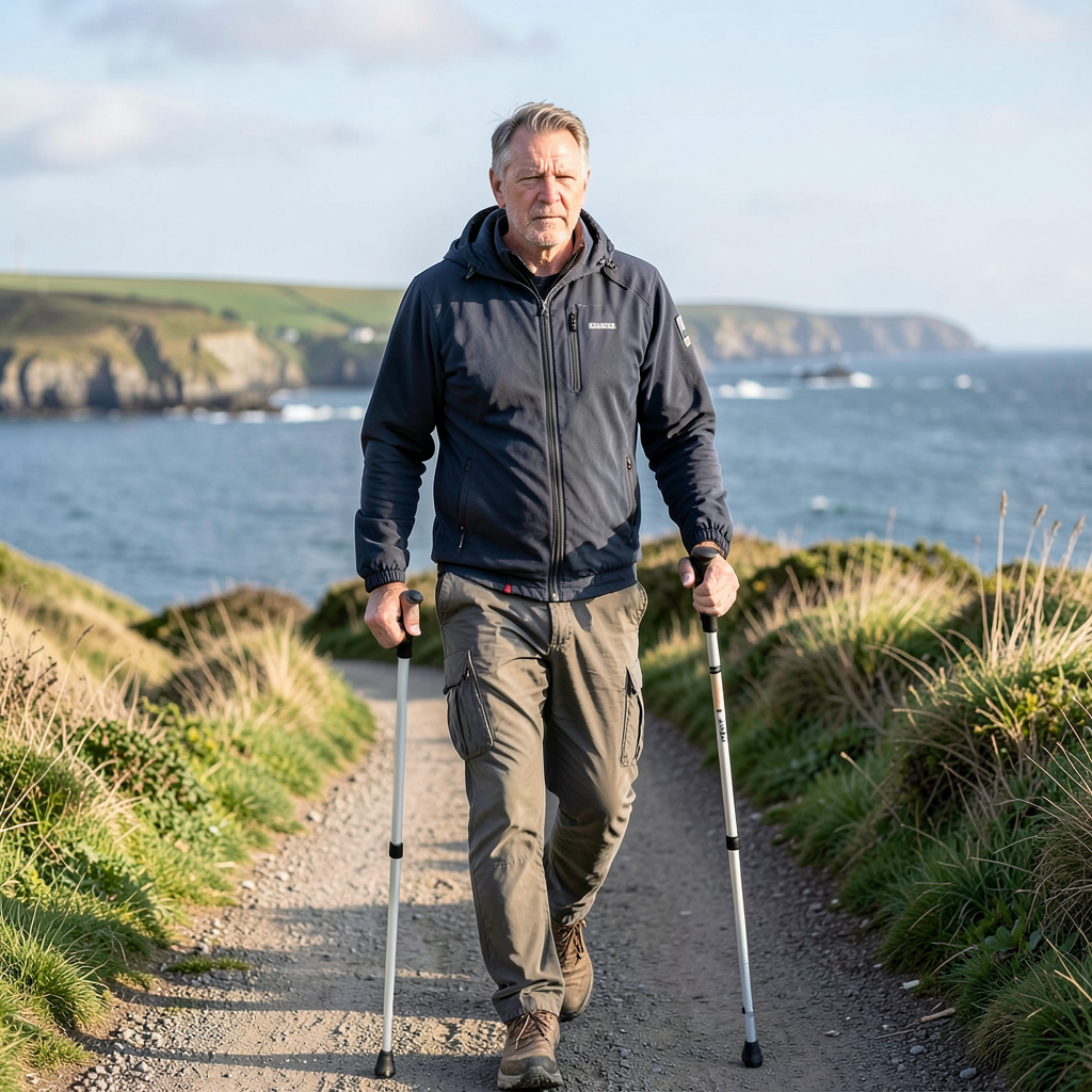 Blind veteran Stuart Rodd, 52, takes on 100km coast walk for Blind Veterans UK